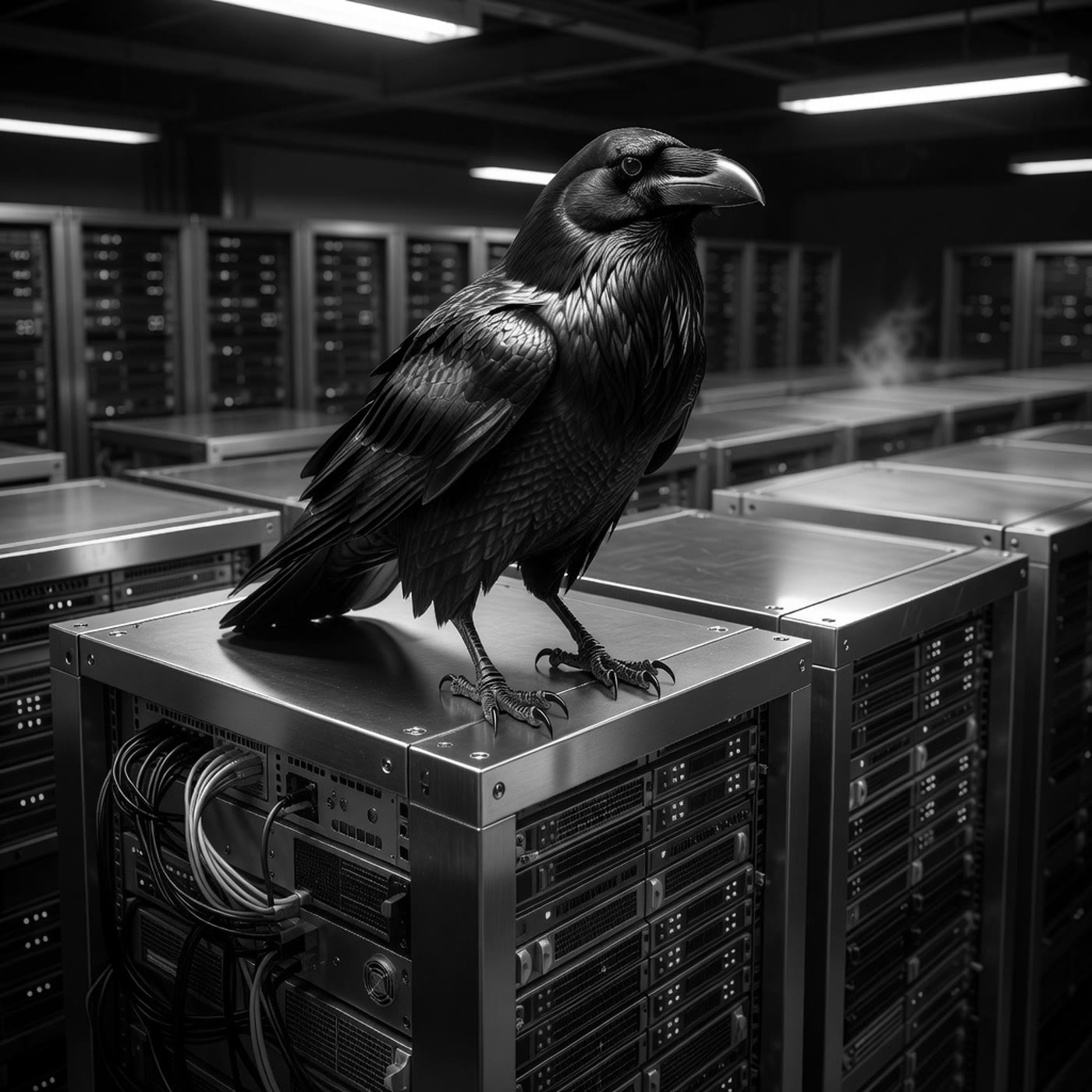 El cuervo de CrowMind sobre la infraestructura de datos